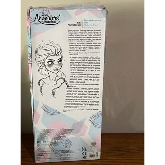 Disney Store Elsa Frozen Animators Collection 16" Doll New Worn Box 0871 - Picture 5 of 6
